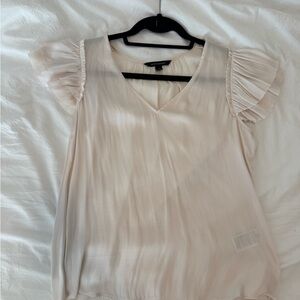 Banana republic cream silk blouse